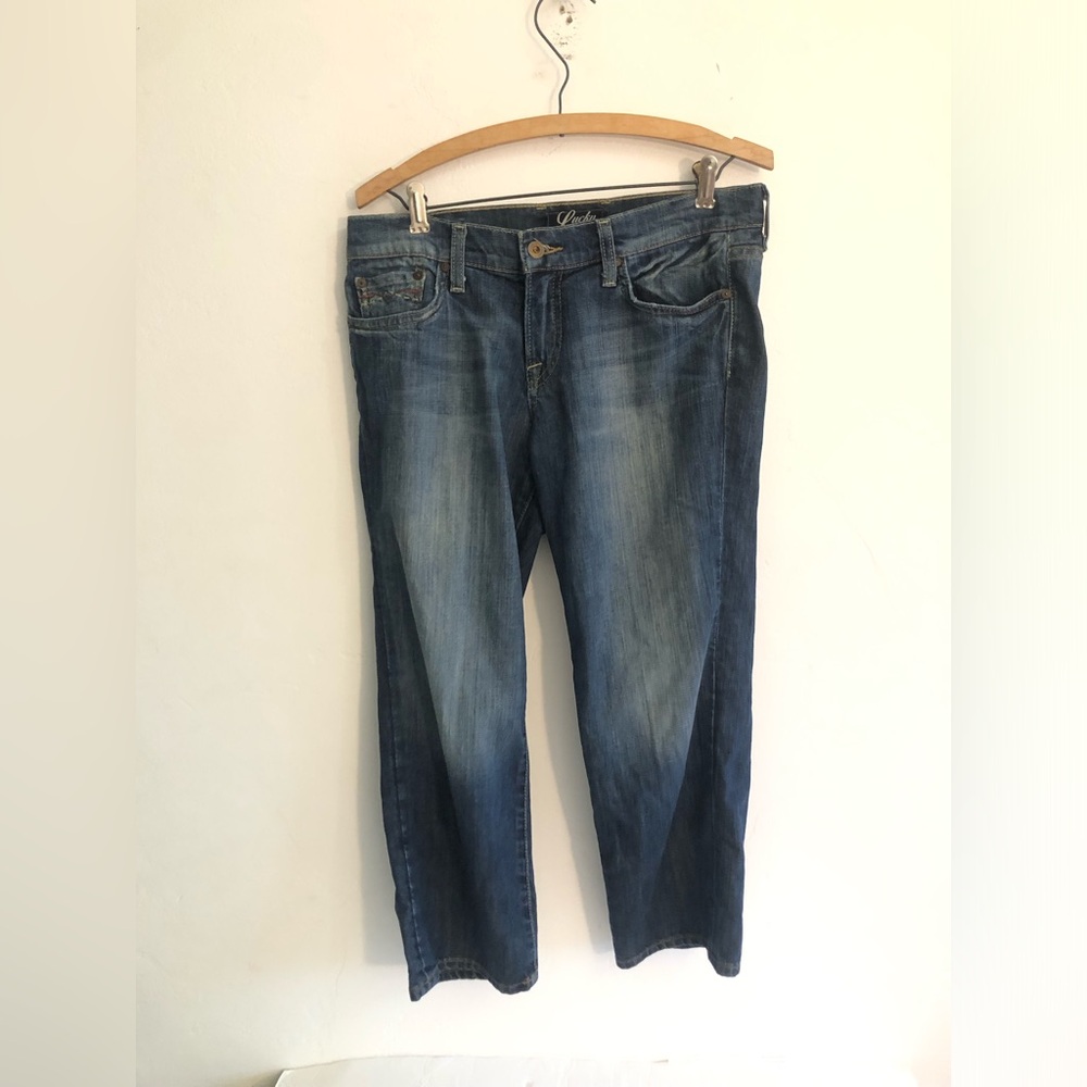 Lucky Brand Jeans By Gene Montesano Crop Size 6 Medium Blue Denim